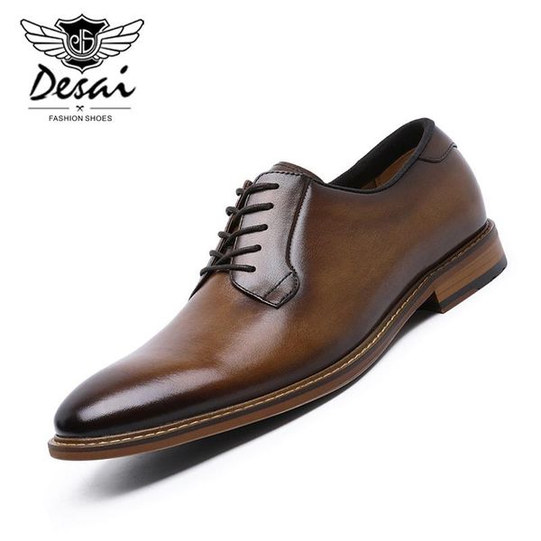desai 2020 spring summer new genuine leather shoes men's business dress lace-up shoes men derby eu large size 38-45, Black
desai 2020 spring summer new genuine leather shoes men's business dress lace-up shoes men derby eu large size 38-45, Black