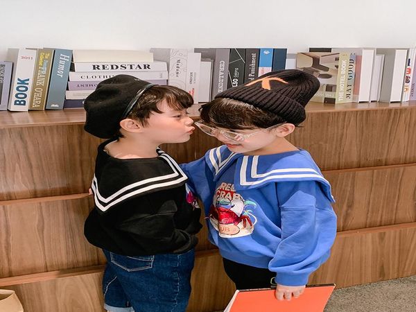 boy's cotton sailor collar thin sweater spring and autumn fashion big boy baby long sleeved upper garment children's garment sqcsv, Blue
boy's cotton sailor collar thin sweater spring and autumn fashion big boy baby long sleeved upper garment children's garment sqcsv, Blue