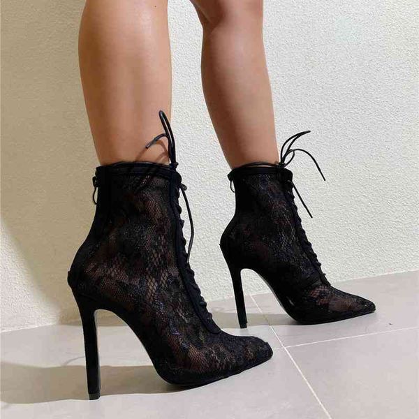 mature dress shoes mesh women boots floral lace-up thin high heels ankle pointed toed party wedding rty76, Black
mature dress shoes mesh women boots floral lace-up thin high heels ankle pointed toed party wedding rty76, Black