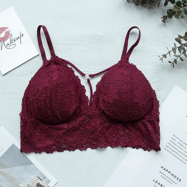 comfortable new lace bralette bras for women floral lace bra crop wireless underwear deep v push up bra lingerie1, Red;black
comfortable new lace bralette bras for women floral lace bra crop wireless underwear deep v push up bra lingerie1, Red;black