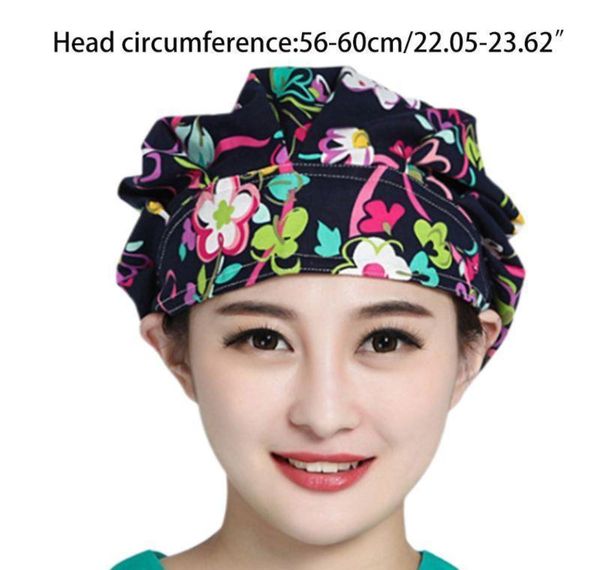 women men floral print adjustable scrub cap nurses kitchen cotton bouffant ha bbytjn bde_home, Blue;gray
women men floral print adjustable scrub cap nurses kitchen cotton bouffant ha bbytjn bde_home, Blue;gray
