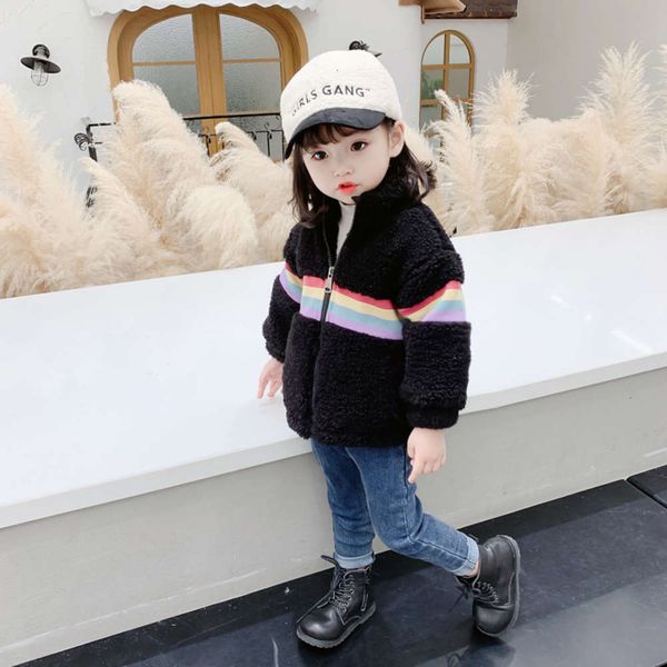 20 wool clothing winter thickened coat sweater girls' cotton children's autumn cardigan bt8v, Black
20 wool clothing winter thickened coat sweater girls' cotton children's autumn cardigan bt8v, Black