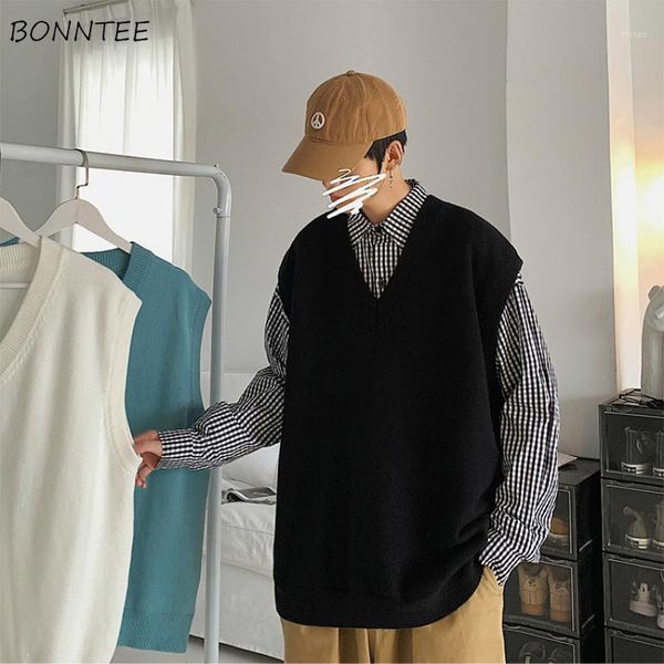 sweater vest men solid v-neck large size 3xl loose mens vests street wear korean-style simple all-match knitted couple ins daily1, Black;white
sweater vest men solid v-neck large size 3xl loose mens vests street wear korean-style simple all-match knitted couple ins daily1, Black;white