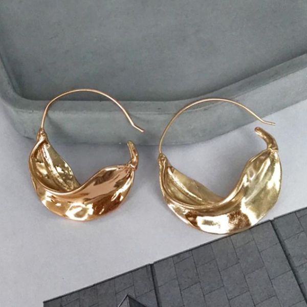 charm srcoi gold silver color irregular leaf hoop earrings for women geometric round statement fashion jewelry punk gifts, Golden
charm srcoi gold silver color irregular leaf hoop earrings for women geometric round statement fashion jewelry punk gifts, Golden