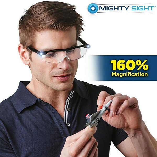 sunglasses aagnification 160% big night vision magnifying glasses presbyopia luminous 1.6x magnifier rechargeable goggles with illumination, White;black
sunglasses aagnification 160% big night vision magnifying glasses presbyopia luminous 1.6x magnifier rechargeable goggles with illumination, White;black