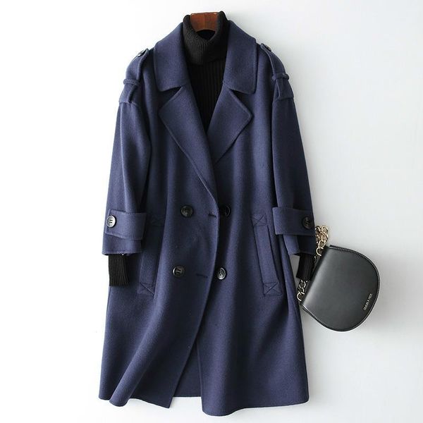autumn winter long women wool coats of women's cashmere jacket casual turn-down collar warm wool coat female 380671, Black
autumn winter long women wool coats of women's cashmere jacket casual turn-down collar warm wool coat female 380671, Black