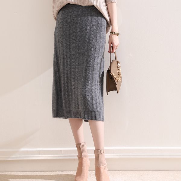 2021 quality skirt 100% pure wool knitted or crocheted winter fall elastic high mid-calf women's tgsu, Black
2021 quality skirt 100% pure wool knitted or crocheted winter fall elastic high mid-calf women's tgsu, Black