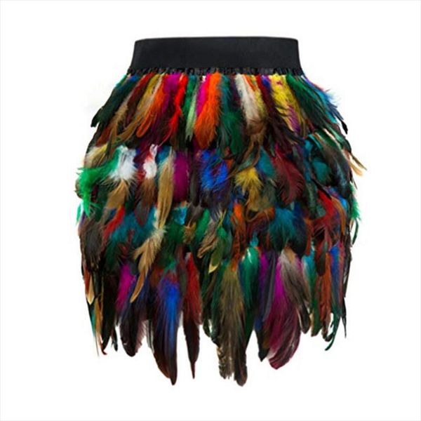 elastic waist plume indian feather skirts womens 2021 autumn winter cosplay decorate clothes colorful tribe fringed party skirt, Black
elastic waist plume indian feather skirts womens 2021 autumn winter cosplay decorate clothes colorful tribe fringed party skirt, Black