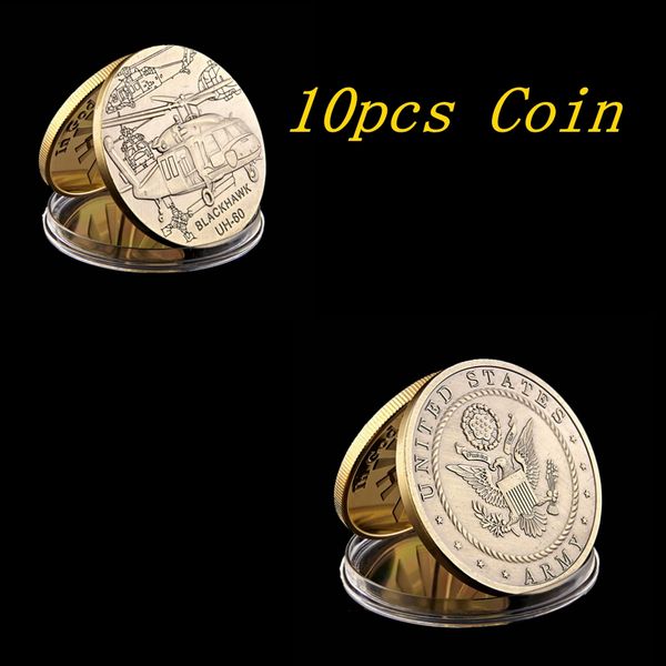 10pcs usa military army craft bronze challenge coin blackhawk uh-60 helicopter great seal of us collectible badge
10pcs usa military army craft bronze challenge coin blackhawk uh-60 helicopter great seal of us collectible badge