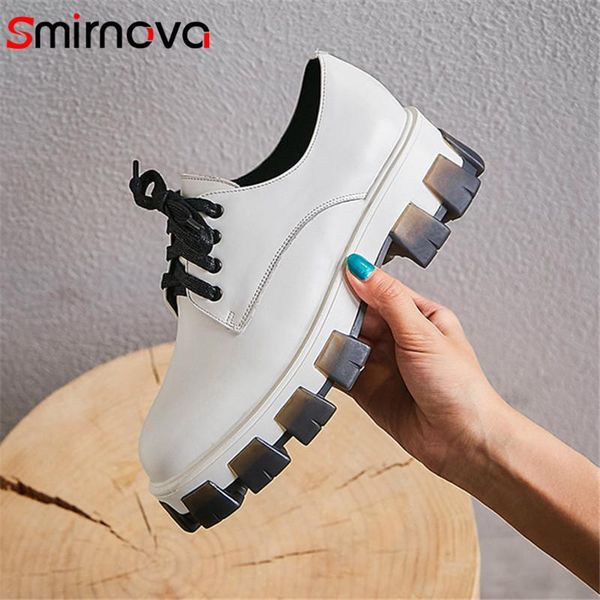 dress shoes smirnova 2021 arrival genuine leather women pumps lace up spring autumn punk casual ladies platform, Black
dress shoes smirnova 2021 arrival genuine leather women pumps lace up spring autumn punk casual ladies platform, Black
