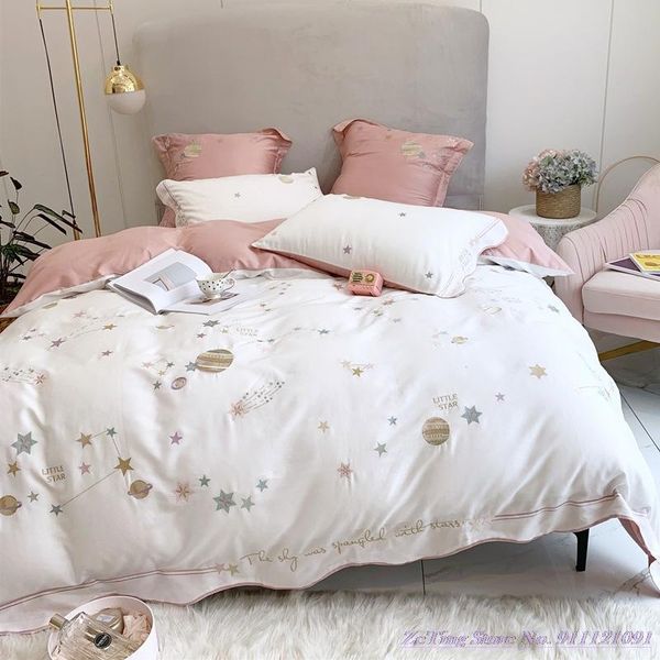 purecotton bedding set girl heart pink 60s long-staple cotton stars planet embroidery princess style simple duvetcover 1.8m 4pcs
purecotton bedding set girl heart pink 60s long-staple cotton stars planet embroidery princess style simple duvetcover 1.8m 4pcs