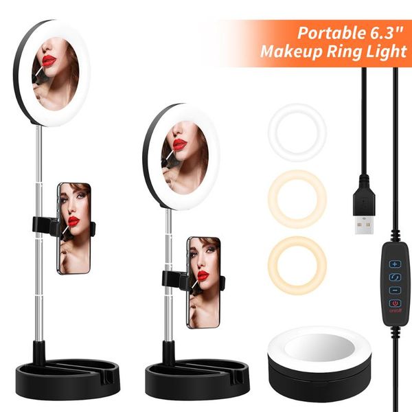 foldable portable makeup ring light with mirror led selfie circle light with adjustable stand for tiktok makeup livestream video
foldable portable makeup ring light with mirror led selfie circle light with adjustable stand for tiktok makeup livestream video