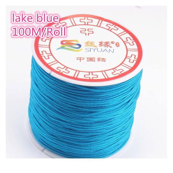 100m/roll 0.8mm lake blue nylon cord thread chinese knot macrame cord bracelet braided string diy beading thr jllvjs
100m/roll 0.8mm lake blue nylon cord thread chinese knot macrame cord bracelet braided string diy beading thr jllvjs