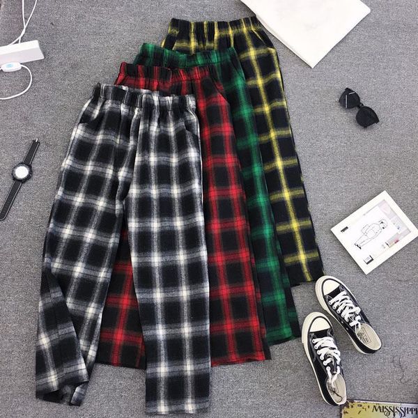 ins sports pants retro female spring and autumn ulzzang students korean loose straight leg harajuku casual wide-leg plaid pants, Black;white
ins sports pants retro female spring and autumn ulzzang students korean loose straight leg harajuku casual wide-leg plaid pants, Black;white