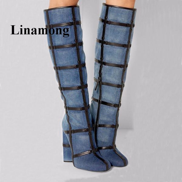 новейший winter mid-теленок женщины boots моды джинсовой круглый пятки круглый toe боковой молнии черная кожа приукрашивание женская обувь, Black
новейший winter mid-теленок женщины boots моды джинсовой круглый пятки круглый toe боковой молнии черная кожа приукрашивание женская обувь, Black