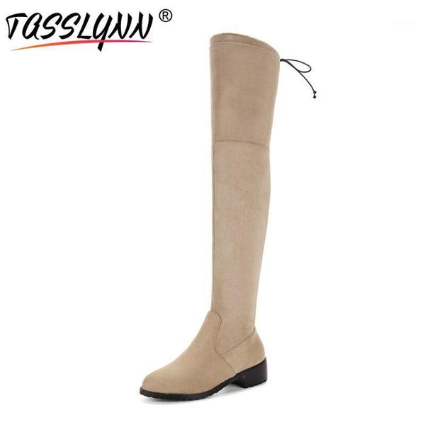 tasslynn 2020 women boots med heels stretch fabric scrub over the knee boots winter shoes square heels women shoes size 34-431, Black
tasslynn 2020 women boots med heels stretch fabric scrub over the knee boots winter shoes square heels women shoes size 34-431, Black