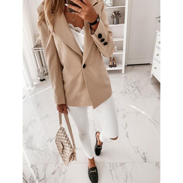 women's coats jackets casual suit short coat long sleeve solid color suit collar button 2021 autumn and winter small female, Black;brown
women's coats jackets casual suit short coat long sleeve solid color suit collar button 2021 autumn and winter small female, Black;brown