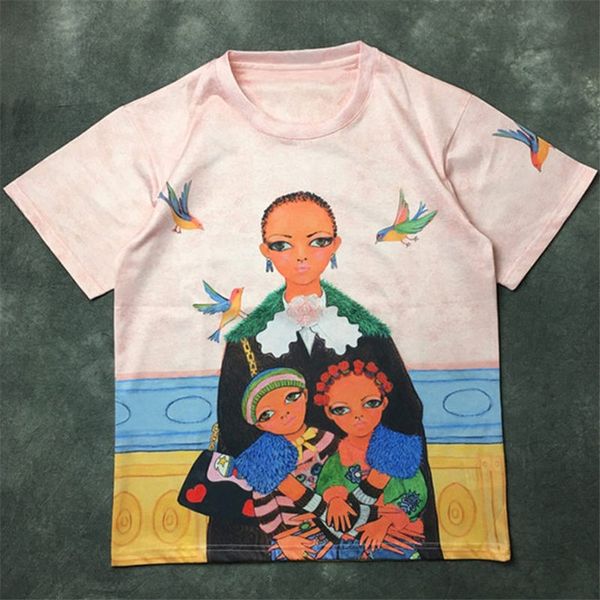 fashion mens t shirt 2020 famous street cartoons bird girls short sleeve shirts 20ss men women couples style hip hop tee, White;black 
fashion mens t shirt 2020 famous street cartoons bird girls short sleeve shirts 20ss men women couples style hip hop tee, White;black