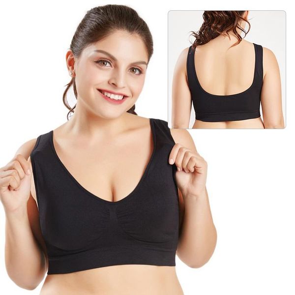 women sport bras yoga shirt fitness running vest underwear padded bra crop sport underwear wireless push up brassiere, White;black
women sport bras yoga shirt fitness running vest underwear padded bra crop sport underwear wireless push up brassiere, White;black