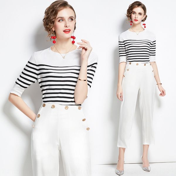 new casual black and white striped knitted two piece white nine point drop feeling pants pantswide leg pantswide leg pants in early, Gray
new casual black and white striped knitted two piece white nine point drop feeling pants pantswide leg pantswide leg pants in early, Gray