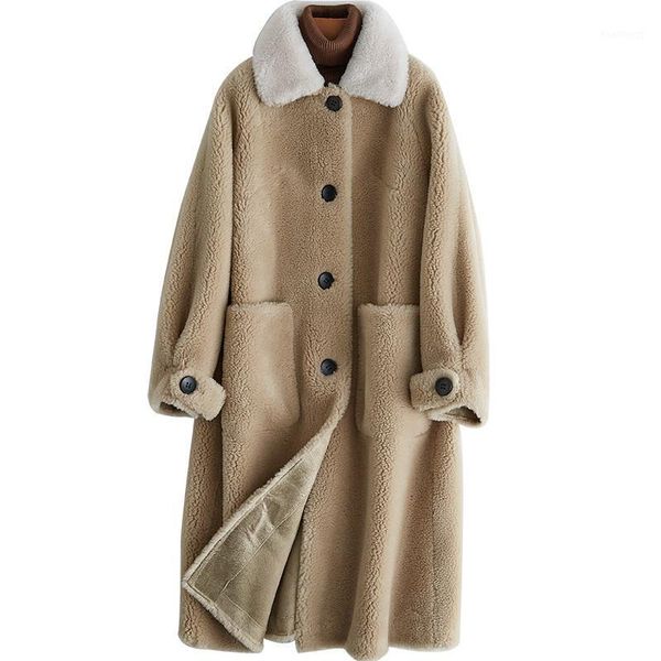 real fur coat wool jacket autumn winter coat women clothes 2020 korean sheep shearling fur suede lining abrigo mujer zt36031, Black
real fur coat wool jacket autumn winter coat women clothes 2020 korean sheep shearling fur suede lining abrigo mujer zt36031, Black