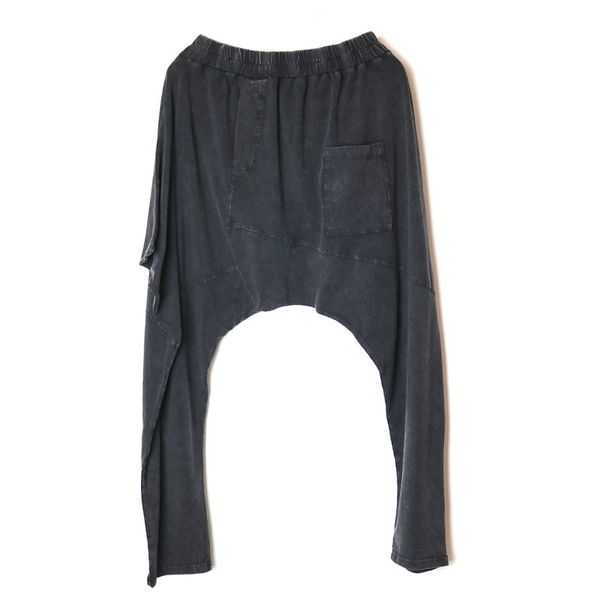fashion big crotch pants vintage cotton cross-pants casual elastic trousers sweatpants punk rock wide leg women's clothing 201228, Black;white 
fashion big crotch pants vintage cotton cross-pants casual elastic trousers sweatpants punk rock wide leg women's clothing 201228, Black;white