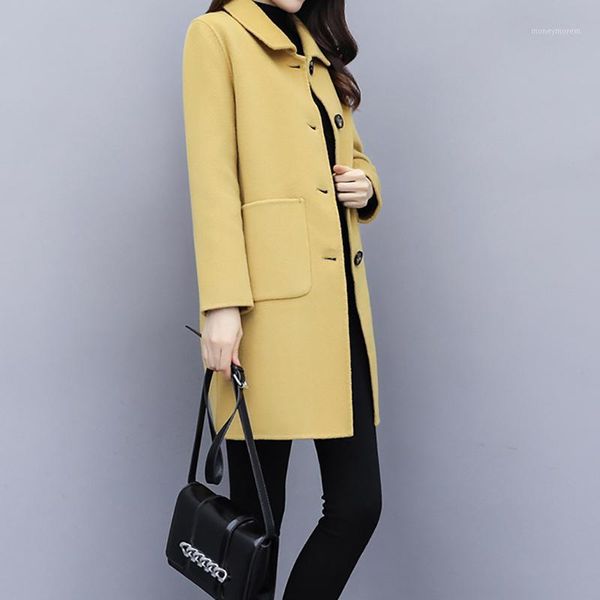 women's wool & blends woolen coat female medium long 2021 winter thickened quilted plus size women's clothing was and reduced age, Black
women's wool & blends woolen coat female medium long 2021 winter thickened quilted plus size women's clothing was and reduced age, Black
