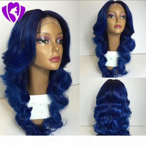 26inch heat resistant fiber hair dark root ombre blue highlight natural wave synthetic lace front wig for women cosplay, Black
26inch heat resistant fiber hair dark root ombre blue highlight natural wave synthetic lace front wig for women cosplay, Black