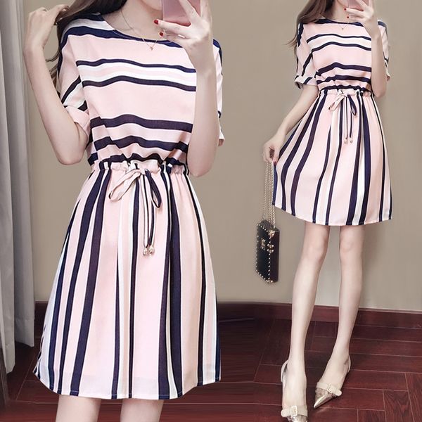 s8uzo new short sleeve 2020 summer dress korean women's fashion mid long slim casual 69pv6 striped skirt stripe skirt striped, Black;gray
s8uzo new short sleeve 2020 summer dress korean women's fashion mid long slim casual 69pv6 striped skirt stripe skirt striped, Black;gray