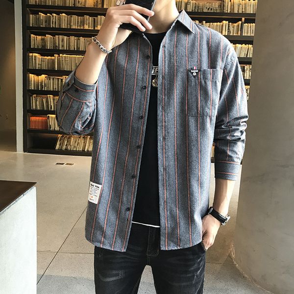 2020 long sleeve casual korean fashion handsome inch spring men's autumn and winter bottom oxford spinning shirt, White;black
2020 long sleeve casual korean fashion handsome inch spring men's autumn and winter bottom oxford spinning shirt, White;black