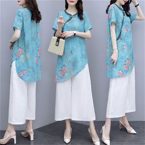 wholesale flowers women's two-piece clothes will see more size suits and cotton sets hemp femme avdv, White
wholesale flowers women's two-piece clothes will see more size suits and cotton sets hemp femme avdv, White