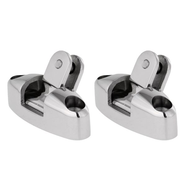 2 pieces universal fit bimini fitting boat 150° swivel mount deck hinge - corrosion resistance 316 stainless steel 70 x 25 x 45mm
2 pieces universal fit bimini fitting boat 150° swivel mount deck hinge - corrosion resistance 316 stainless steel 70 x 25 x 45mm