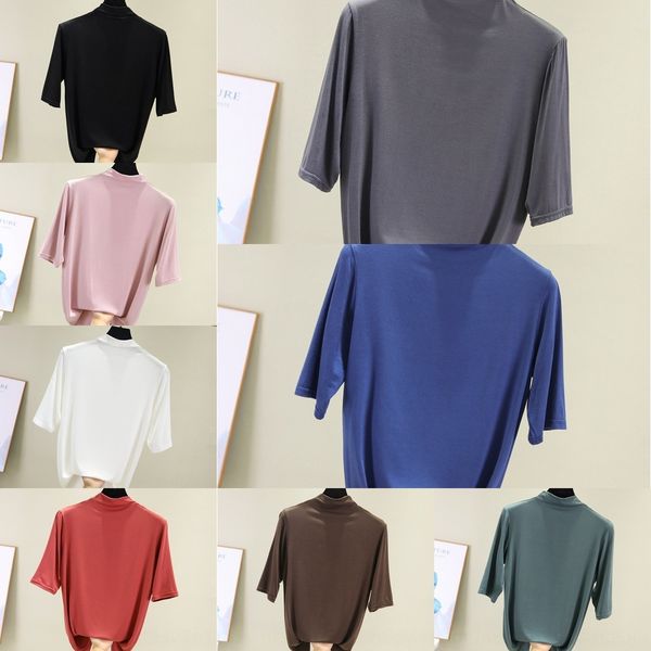 k6sg6 modal solid medium sleeve half high collar bottoming for women in t-shirt and summer wear spring t-shirt five and sleeve loose point v, White
k6sg6 modal solid medium sleeve half high collar bottoming for women in t-shirt and summer wear spring t-shirt five and sleeve loose point v, White