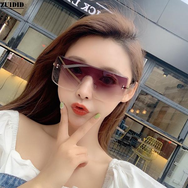 new style large square rimless sunglasses women vintage sunglasses fashion trend classic personality glasses lentes de sol mujer, White;black
new style large square rimless sunglasses women vintage sunglasses fashion trend classic personality glasses lentes de sol mujer, White;black
