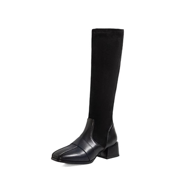 2021 the new comfortable party style square toe at knee-high zipper black stretch of medium heels robust motorcycle boots women's shoes
2021 the new comfortable party style square toe at knee-high zipper black stretch of medium heels robust motorcycle boots women's shoes