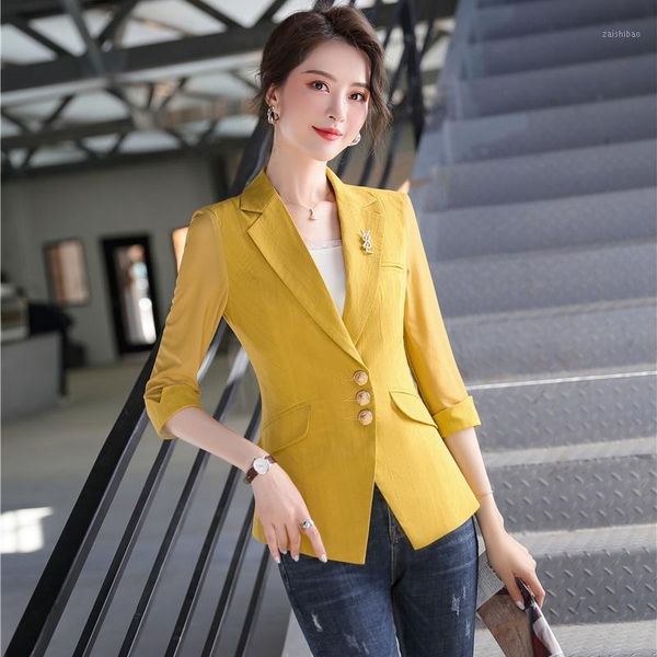 new 2020 fashion casual women blazer and jackets yellow slim half sleeve elegant office ladies work clothes uniforms1, White;black
new 2020 fashion casual women blazer and jackets yellow slim half sleeve elegant office ladies work clothes uniforms1, White;black