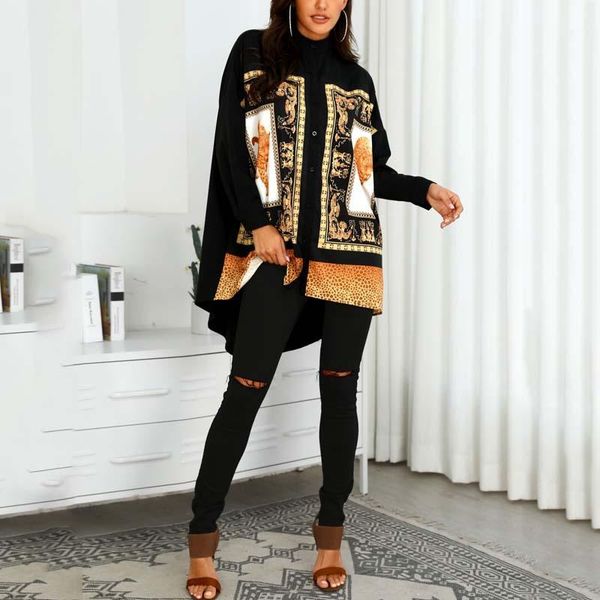 fashion lady leopard printed loose shirt 2019 spring new style woman turn-down long sleeve streetwear blouses1, White
fashion lady leopard printed loose shirt 2019 spring new style woman turn-down long sleeve streetwear blouses1, White