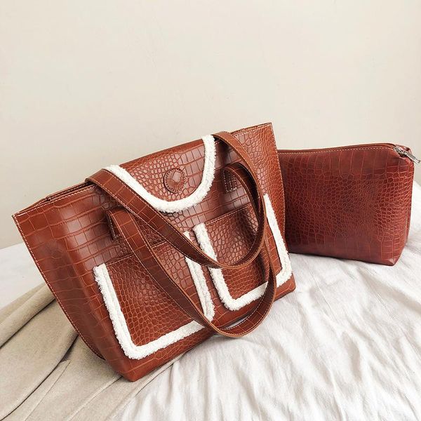 luxury pu leather women's handbags fashion stone shoulder bags for women 2020 fur style big tote bag lady designer women bags
luxury pu leather women's handbags fashion stone shoulder bags for women 2020 fur style big tote bag lady designer women bags