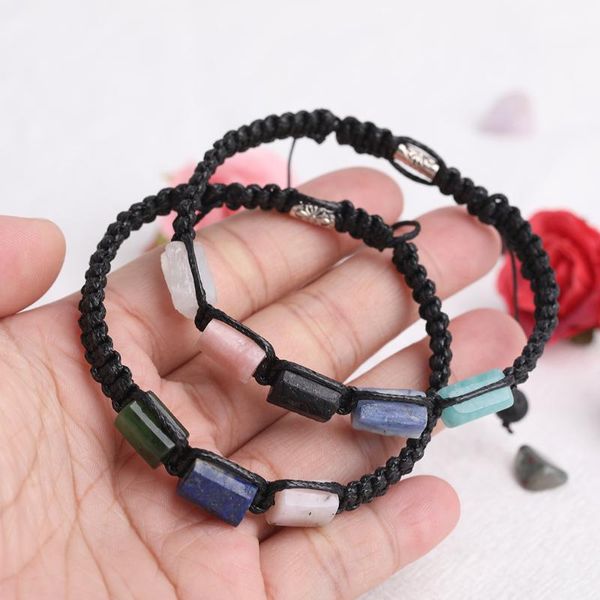 charm bracelets 10pcs/lot natural pink opal amazonite blue kyanite lapis stone nugget beads knotted braided bracelet women friendship, Golden;silver 
charm bracelets 10pcs/lot natural pink opal amazonite blue kyanite lapis stone nugget beads knotted braided bracelet women friendship, Golden;silver