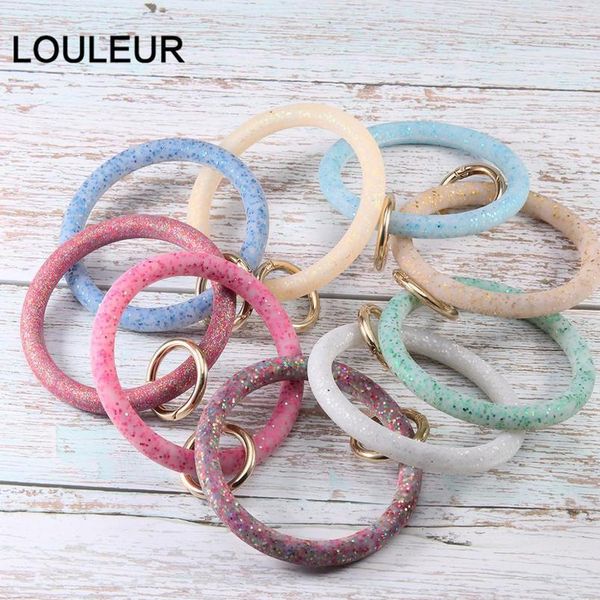 fashion o silica gel wear bracelet keychain for women gifts trendy simple circle wristlet keychain bangle qylddp, Red;blue
fashion o silica gel wear bracelet keychain for women gifts trendy simple circle wristlet keychain bangle qylddp, Red;blue