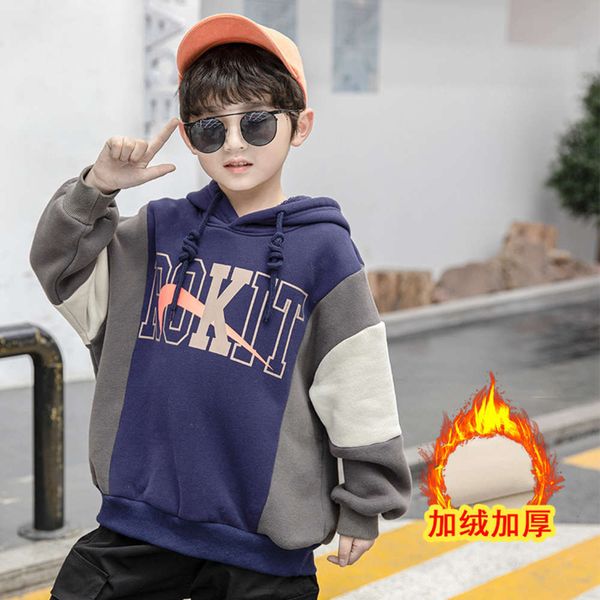 clothing 2020 new children's boys' fashion sweater autumn and winter middle school kids' wtern sle thickened plush hooded pul, Black
clothing 2020 new children's boys' fashion sweater autumn and winter middle school kids' wtern sle thickened plush hooded pul, Black