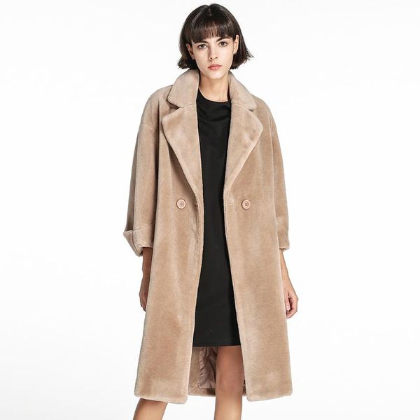 women's fur & faux jacket 100% sheep shearing women autumn winter real coat female clothes 2021 korean wool jackets and coats sga8010, Black
women's fur & faux jacket 100% sheep shearing women autumn winter real coat female clothes 2021 korean wool jackets and coats sga8010, Black