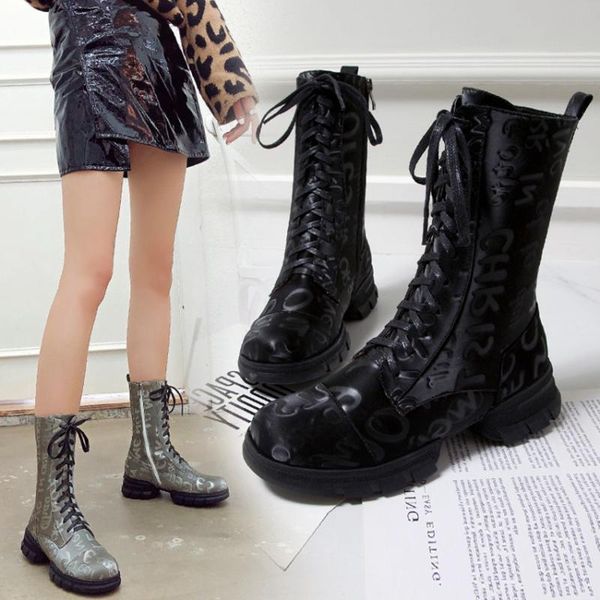 boots plus size 44 chunky platform leather women retro punk height increasing long woman lace up booties mujer 2021 s3222, Black
boots plus size 44 chunky platform leather women retro punk height increasing long woman lace up booties mujer 2021 s3222, Black