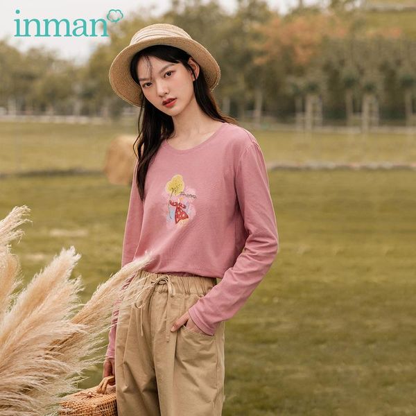 autumn arrival pattern printing art loose round neck long sleeve cotton comfortable t-shirt kg-215, White
autumn arrival pattern printing art loose round neck long sleeve cotton comfortable t-shirt kg-215, White
