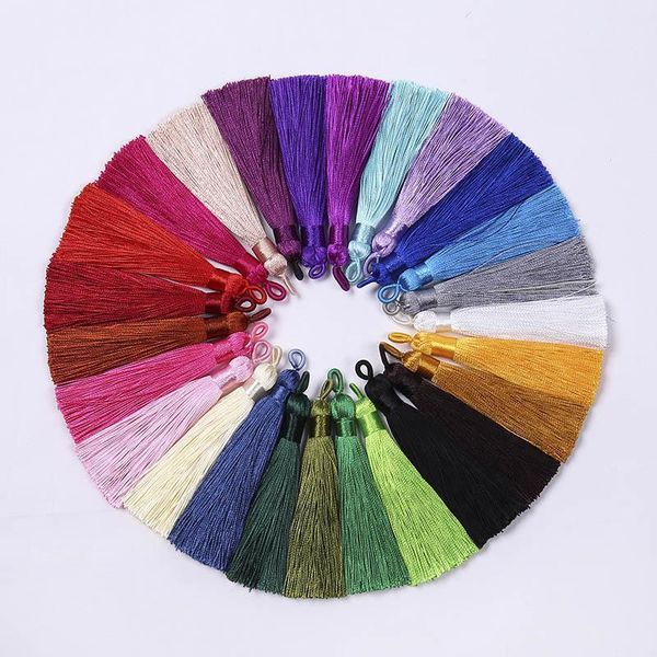 10pcs 8cm colorful polyester silk tassel with pull ring for hanging earring charms making diy jewlery pendants accessories h wmtunt
10pcs 8cm colorful polyester silk tassel with pull ring for hanging earring charms making diy jewlery pendants accessories h wmtunt
