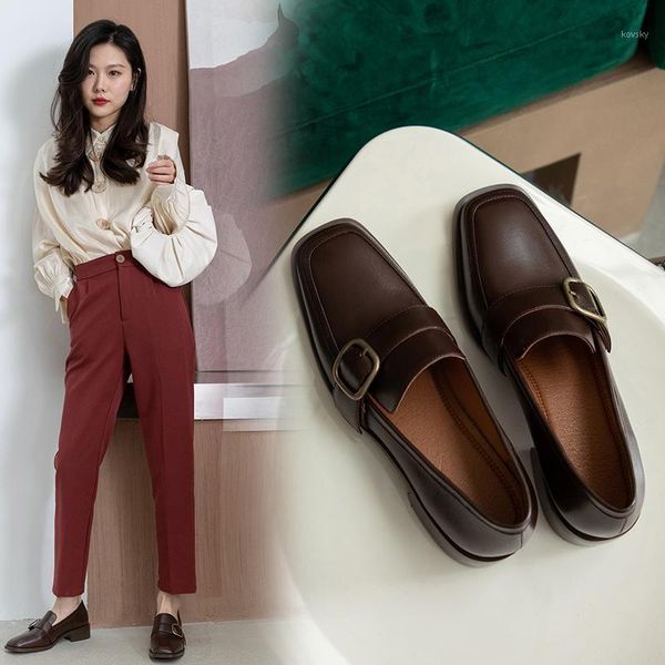 women pumps women's shoes 22-25cm natural leather square toe women heels classic buckle vintage leather shoes black1, Black
women pumps women's shoes 22-25cm natural leather square toe women heels classic buckle vintage leather shoes black1, Black