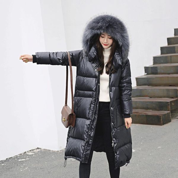 black fur collar down coat women thick warm parka hooded white duck down jackets female long outerwear winter coat yrf09
black fur collar down coat women thick warm parka hooded white duck down jackets female long outerwear winter coat yrf09
