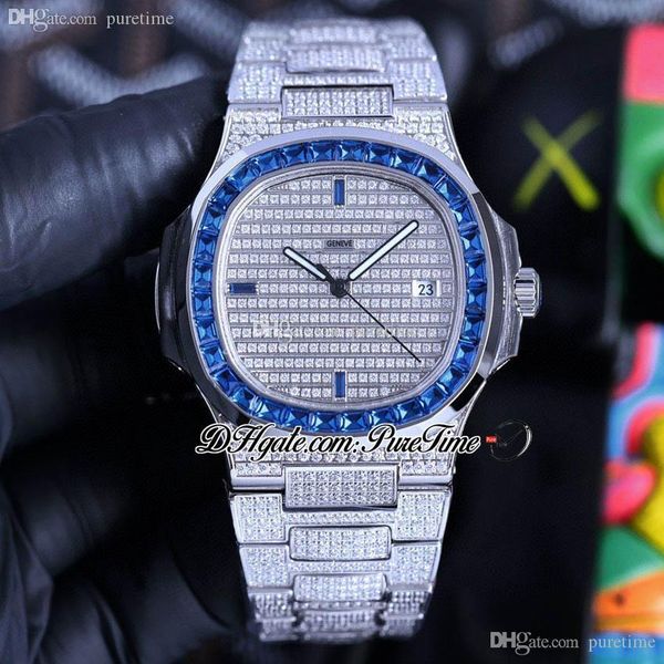twf blue gem paved diamonds 5719 pp324 a324 automatic mens watch stick fully iced out diamond stainless steel bracelet super edition jewelry, Slivery;brown
twf blue gem paved diamonds 5719 pp324 a324 automatic mens watch stick fully iced out diamond stainless steel bracelet super edition jewelry, Slivery;brown