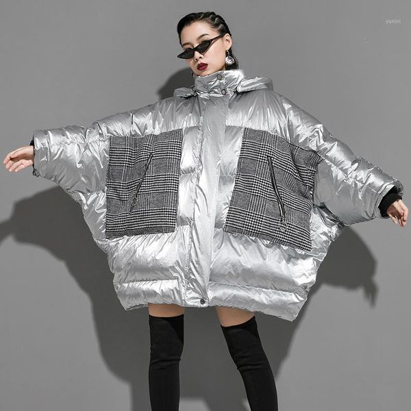 2019 new autumn winter fashion thick warm pu patchwork plaid jackets cotton-padded coat women parkas oversize streetwear wp451, Black
2019 new autumn winter fashion thick warm pu patchwork plaid jackets cotton-padded coat women parkas oversize streetwear wp451, Black