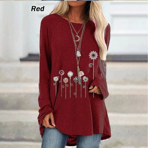 2021 new floral autumn printing releases tshirts women long sleeve t size s-5xl shirts women's clothes h8j7, White
2021 new floral autumn printing releases tshirts women long sleeve t size s-5xl shirts women's clothes h8j7, White